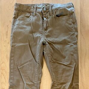 Old Navy Boys Brown Jeans Size 12 360 Stretch Built In Tough